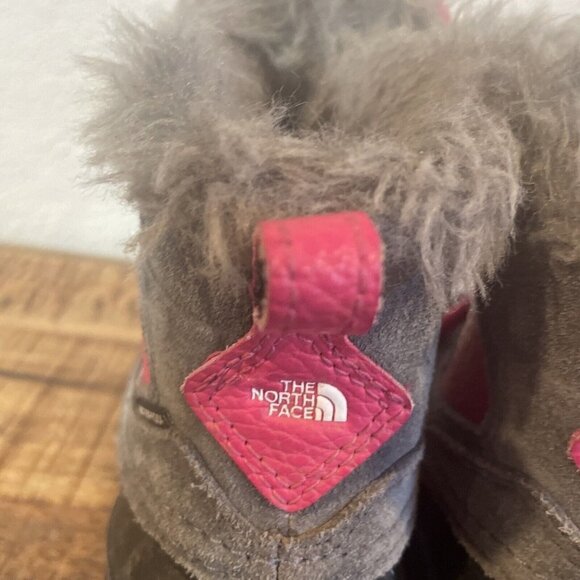 North Face Girls 1 Shellista Extreme NF0A2T5V Pink Snow Winter Boots Waterproof - Picture 9 of 11